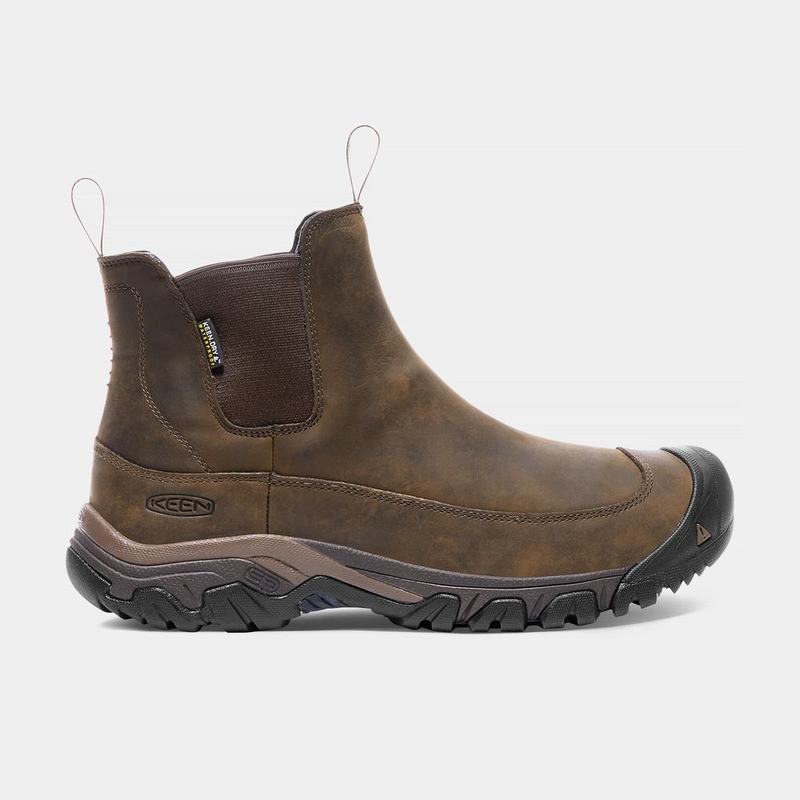 Botines Chelsea Keen Anchorage III Waterproof Para Hombre Marrom - Botas Keen Mexico (731824-AJO)